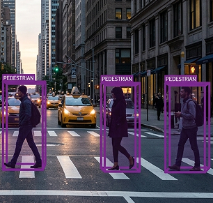 AI object recognition on visual data