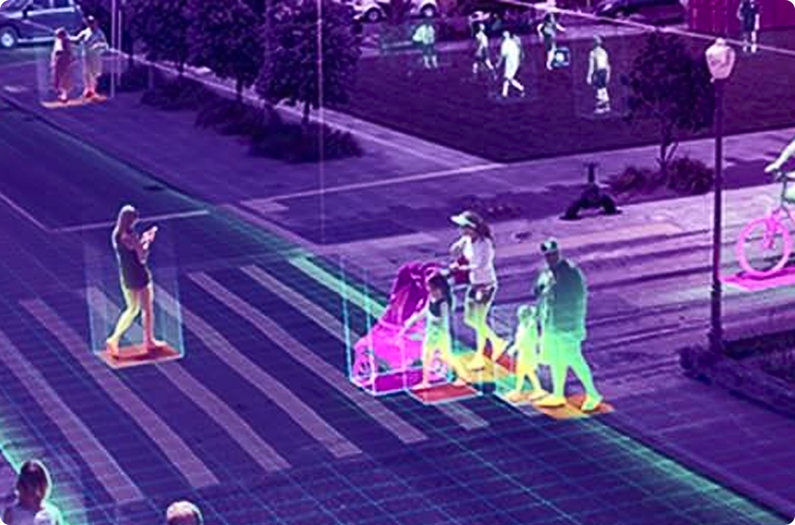 Industrial facility monitored with edge computer vision